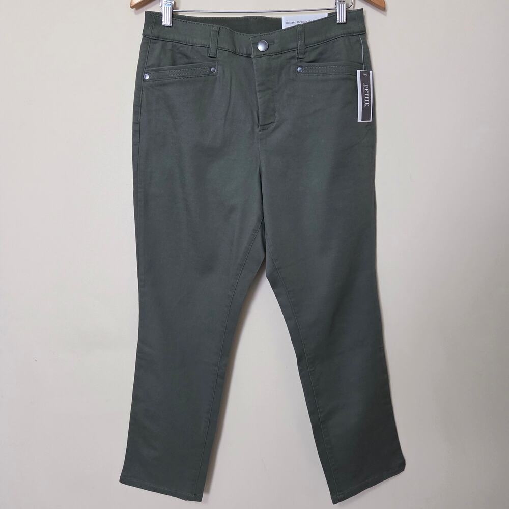 NWT Christopher & Banks 10P Signature Slimming Straight Relaxed High Rise Pants